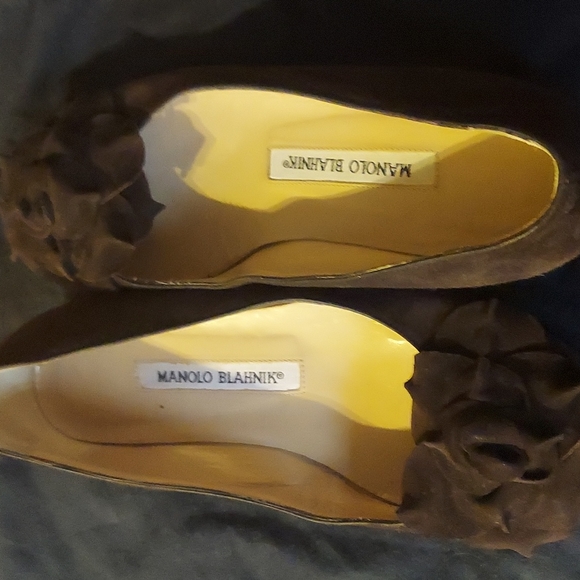 MANOLO SUEDE LOAFERS EUR 35 - Picture 8 of 8